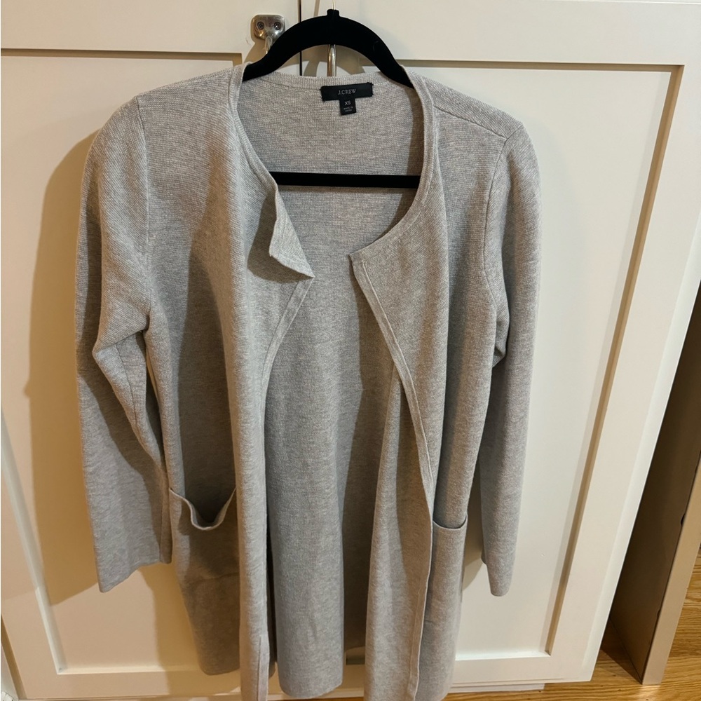 Jcrew Grey Sweater Coat size XS